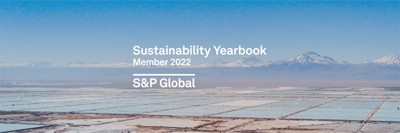 SQM Litio fue reconocido por S&P Global como miembro del Anuario 2022 de Sostenibilidad