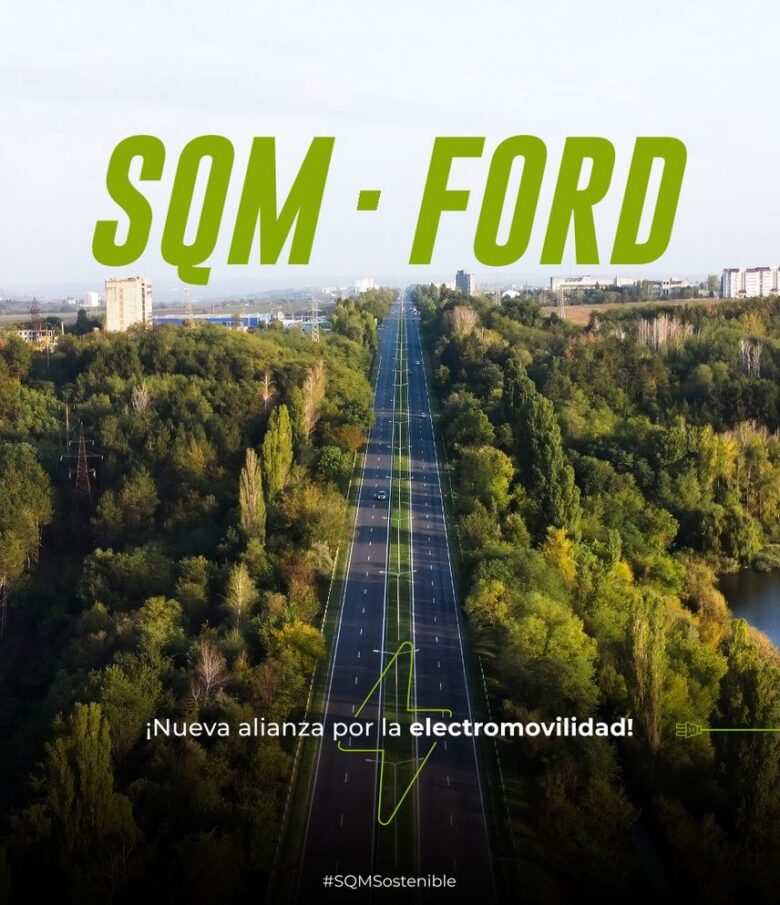 Alianza SQM y Ford en fabricación de autos eléctricos